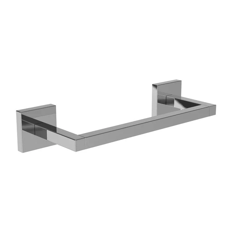 Towel Bar Cube 2 8 Inch Square Plate Polished Chrome Brass 3-1/4 Inch