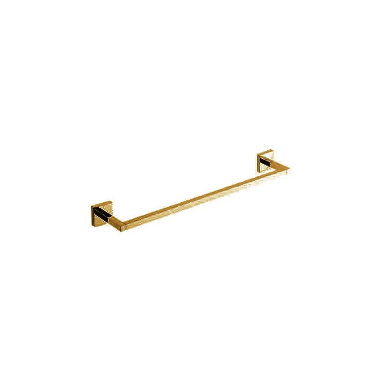 Towel Bar Cube 2 18 Inch Square Plate Forever Brass PVD Brass 3-1/4 Inch