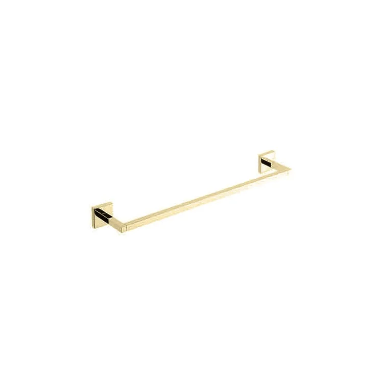 Towel Bar Cube 2 18 Inch Square Plate French Gold PVD Brass 3-1/4 Inch