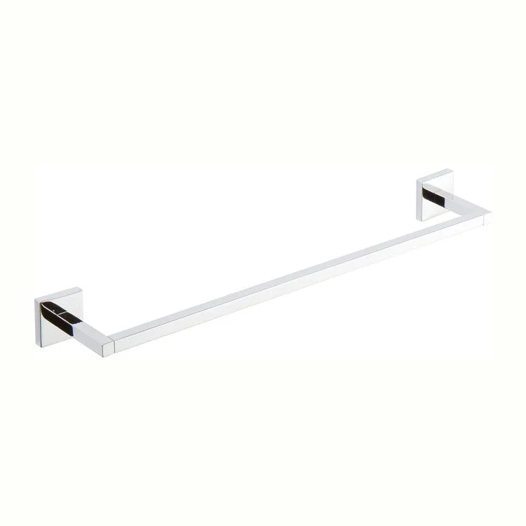 Towel Bar Cube 2 18 Inch Square Plate Polished Chrome Brass 3-1/4 Inch