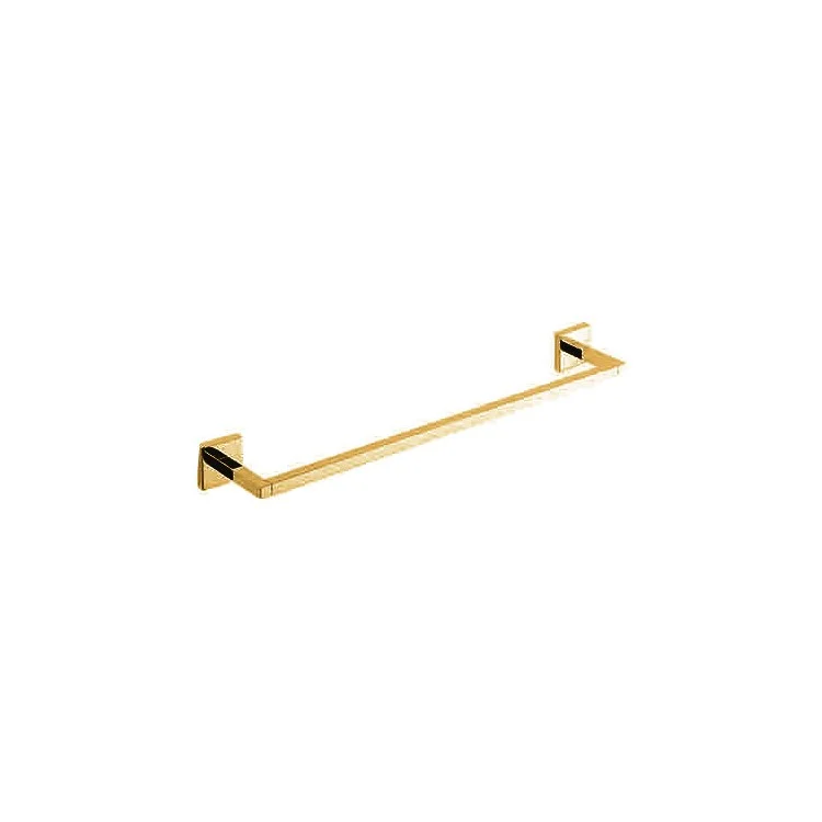 Towel Bar Cube 2 24 Inch Square Plate Forever Brass PVD Brass 3-1/4 Inch