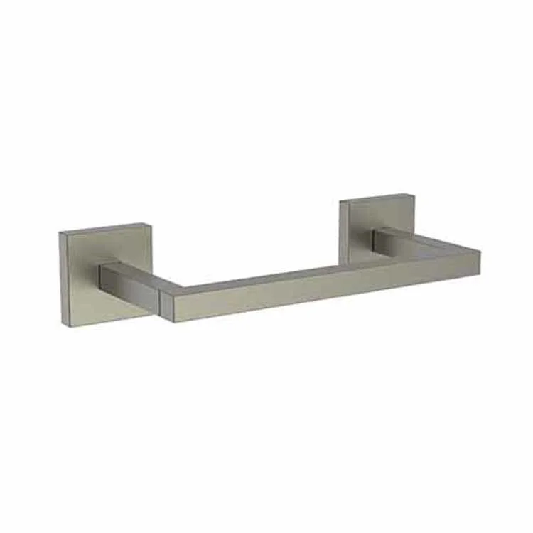 Toilet Paper Holder Cube 2 Double Post with Pivoting Roller Gun Metal Brass 8-1/3 Inch 3-1/4 Inch Wall Mount