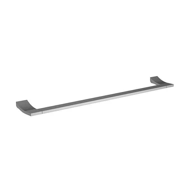 Towel Bar Secant 24 Inch Midnight Chrome Brass 3-1/2 Inch