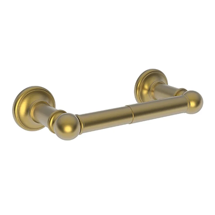 Toilet Paper Holder Ithaca Double Post Satin Bronze PVD Brass 8-3/8 Inch 3-9/16 Inch Wall Mount