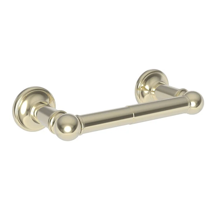 Toilet Paper Holder Ithaca Double Post French Gold PVD Brass 8-3/8 Inch 3-9/16 Inch Wall Mount