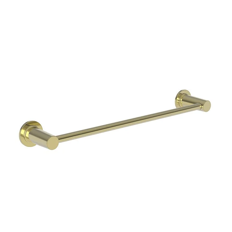 Towel Bar Dorrance 18 Inch Polished Brass Uncoated Living Brass 3-2/7 Inch