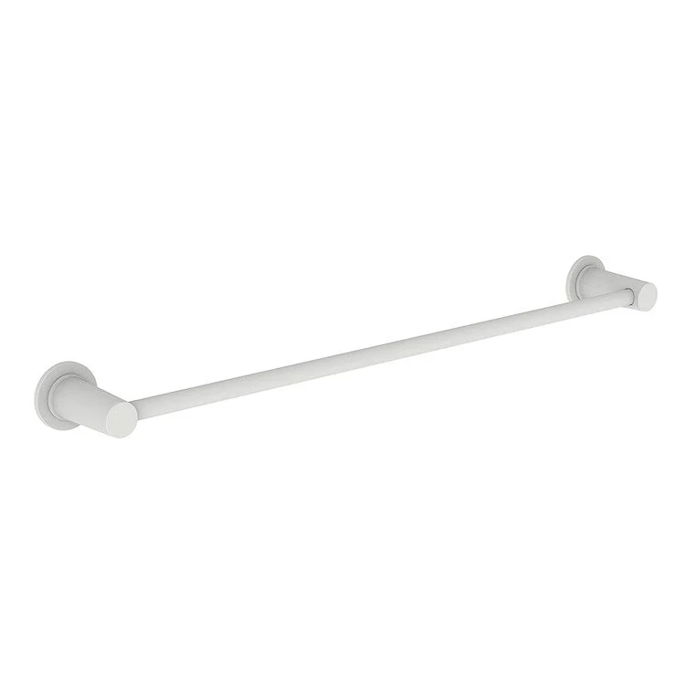 Towel Bar Dorrance 24 Inch Matte White Brass 3-2/7 Inch