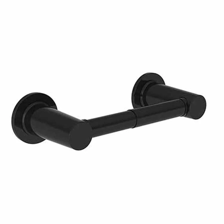 Toilet Paper Holder Dorrance Double Post Gloss Black Brass 8-4/5 Inch 3-2/7 Inch Wall Mount