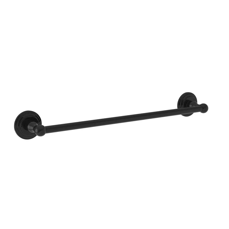 Towel Bar Alveston 18 Inch Gloss Black Brass 3-1/16 Inch