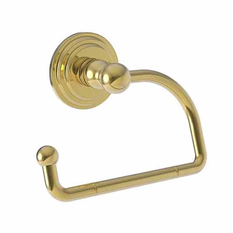 Toilet Paper Holder Alveston Open Roller Polished Gold PVD Brass 5-7/8 Inch 3-1/4 Inch Wall Mount