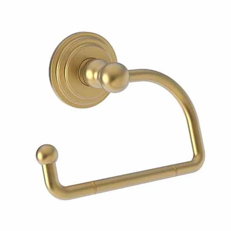 Toilet Paper Holder Alveston Open Roller Satin Gold PVD Brass 5-7/8 Inch 3-1/4 Inch Wall Mount