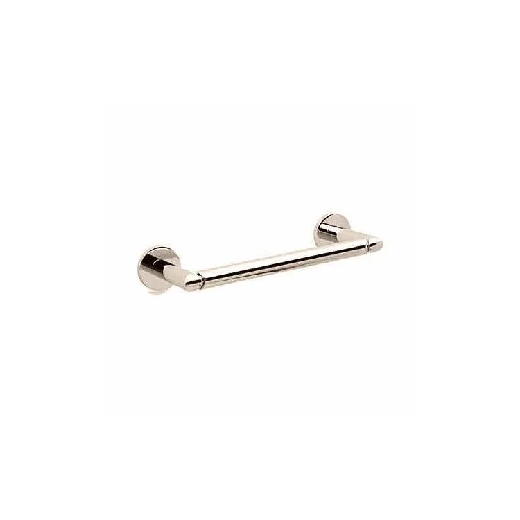 Towel Bar East Linear 8 Inch Satin Nickel PVD Brass 3-3/8 Inch