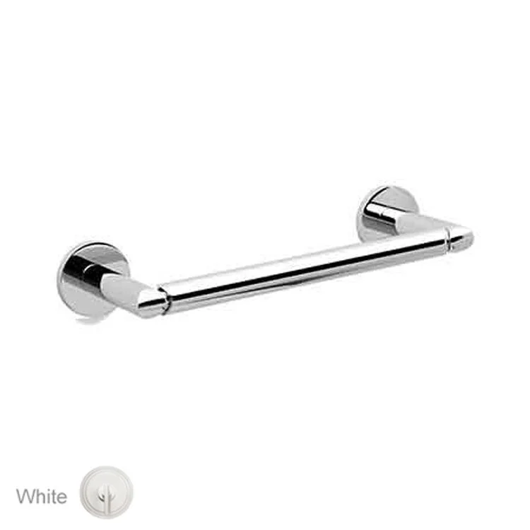 Towel Bar East Linear 8 Inch White Brass 3-3/8 Inch