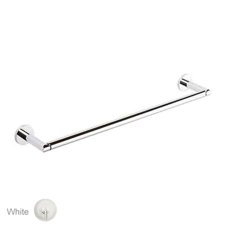 Towel Bar East Linear 18 Inch White Brass 3-3/8 Inch