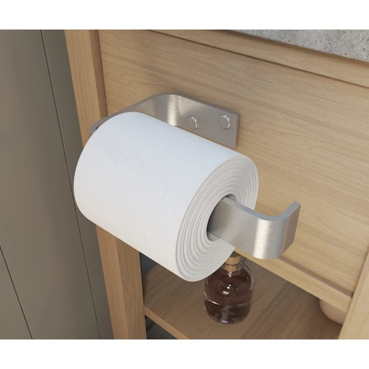 Toilet Paper Holder Odile Suite Brushed Chrome Aluminum 3-1/2 Inch Wall Mount