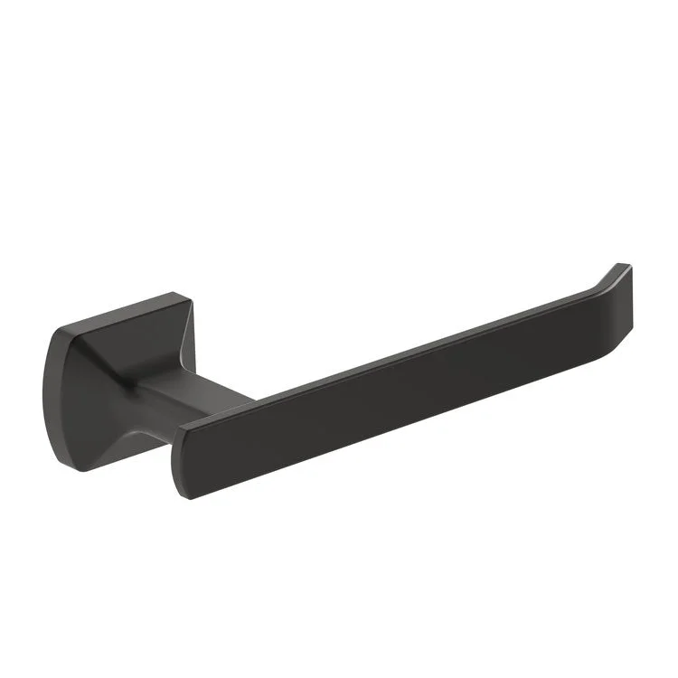 Toilet Paper Holder Verity Matte Black Metal 2-5/8 Inch Wall Mount