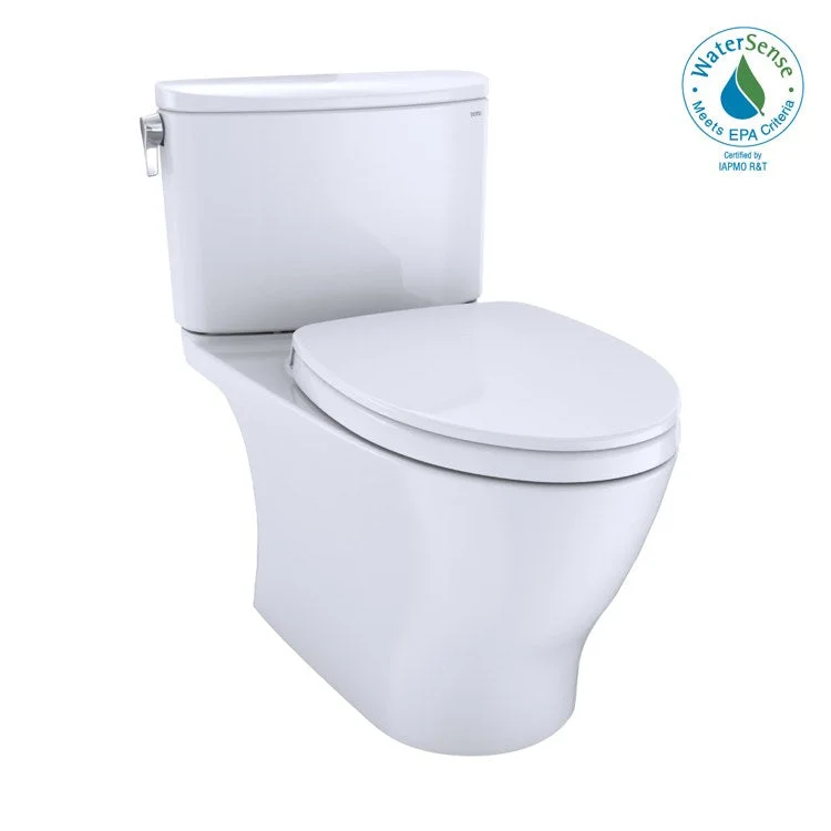 Toilet Nexus 2 Pieces Close Coupled Universal Height Cotton Elongated ADA 28-11/16 Inch 1.0 Gallons per Flush Left Hand Chrome Soft Close